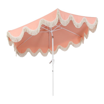 Collins 9 ft. Classic Cottage Tassel Market Patio Umbrella